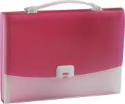 Opakowanie Teczka z rączką Harmonijka A4 Focus różowa