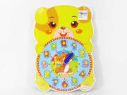 Opakowanie Układanka drewniana Zegar Miś z pinezkami