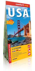 USA comfort! map laminowana mapa samochodowo-turystyczna. Autor:   Praca zbiorowa. Dadada.pl Okładka książki USA comfort! map laminowana mapa samochodowo-turystyczna