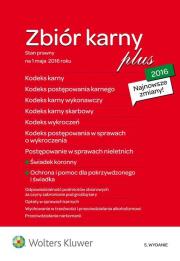 Okładka książki Zbiór karny 2016 PLUS w.5