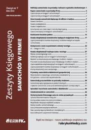 Okładka książki Zeszyty księgowego nr 7 Samochód w firmie