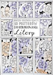 Okładka książki 10 posterów do kolorowania. Litery zeszyt 7