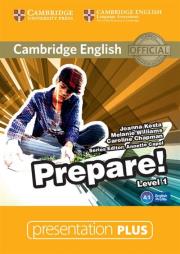 Cambridge English Prepare! 1 Presentation plus. Autor: Kosta Joanna, Williams Melanie, Chapman Caroline. Dadada.pl Okładka książki Cambridge English Prepare! 1 Presentation plus