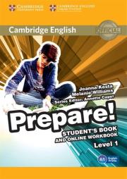 Cambridge English Prepare! 1 Student's Book. Autor: Kosta Joanna, Williams Melanie. Dadada.pl Okładka książki Cambridge English Prepare! 1 Student's Book