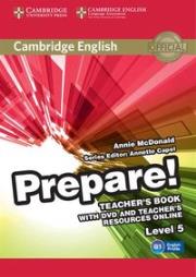 Okładka książki Cambridge English Prepare! 5 Teacher's Book + DVD