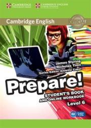 Cambridge English Prepare! 6 Student's Book. Autor: James Styring, Tims Nicholas. Dadada.pl Okładka książki Cambridge English Prepare! 6 Student's Book