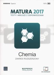Chemia Matura 2017 Testy i arkusze Zakres rozszerzony. Autor: Jacewicz Dagmara, Zdrowowicz Magdalena, Pranczk Joanna, Żamojć Krzysztof. Dadada.pl Okładka książki Chemia Matura 2017 Testy i arkusze Zakres rozszerzony
