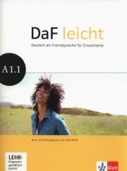 Okładka książki DaF leicht A1.1. Kurs- und Übungsbuch + DVD