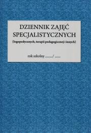Dziennik zajęć specjalistycznych logopedycznych terapii pedagogicznej i innych. Autor: Błaszkowska Justyna (oprac.), Komorowska Zofia (o. Dadada.pl Okładka książki Dziennik zajęć specjalistycznych logopedycznych terapii pedagogicznej i innych