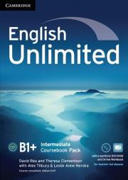 Okładka książki English Unlimited Intermediate Coursebook with e-Portfolio DVD-ROM