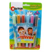 Opakowanie Farby do twarzy Metalic 6 kolorów