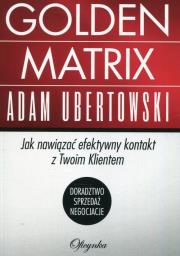 Golden matrix. Autor: Ubertowski Adam. Dadada.pl Okładka książki Golden matrix