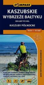 Opakowanie Kaszubskie Wybrzeże Bałtyku mapa turystyczno-krajoznawcza