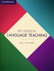Key Issues in Language Teaching. Autor: Jack C. Richards and Carlos Barbisan. Dadada.pl Okładka książki Key Issues in Language Teaching