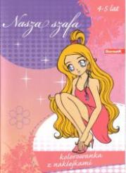 Okładka książki Kolorowanka z naklejkami - Nasza szafa