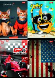 Opakowanie Kołozeszyt A6 w kratkę 50 kartek 10 sztuk mix