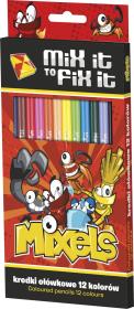 Opakowanie Kredki ołówkowe Mixels 12 kolorów