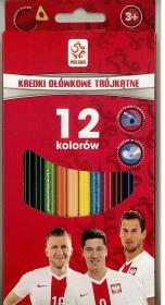 Opakowanie Kredki ołówkowe PZPN 12 kolorów ASTRA