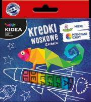 Opakowanie Kredki woskowe 12 kolorów DERFORM