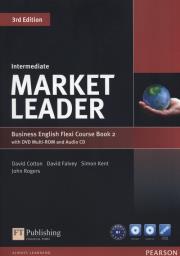 Market Leader Intermediate Flexi Course Book 2+CD +DVD. Autor: Cotton David, Falvey David, Kent Simon, John Rogers. Dadada.pl Okładka książki Market Leader Intermediate Flexi Course Book 2+CD +DVD