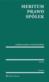 Okładka książki MERITUM Prawo spółek