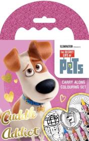 Opakowanie Mini kolorowanka z kredkami, Sekretne życie zwierzaków