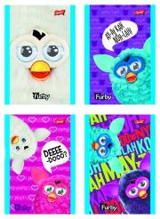 Opakowanie Notatnik A7 Furby w kratkę 50 stron 30 sztuk mix