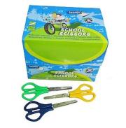 Opakowanie Nożyczki szkolne Lambo School z linijką 13,5cm 30 sztuk display