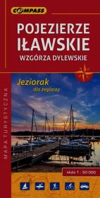 Opakowanie Pojezierze Iławskie Wzgórza Dylewskie Jeziorak dla żeglarzy mapa turystyczna 1:50 000