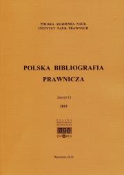 Opakowanie Polska Bibliografia Prawnicza 2015