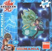 Opakowanie Puzzle 100 Bakugan Shun and Phoe DINO