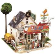 Opakowanie Puzzle 3D Drewniana stacja paliw