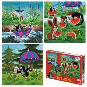 Puzzle 3x55 Krecik i parasol DINO. Wydawca: Dino Toys. Dadada.pl Opakowanie Puzzle 3x55 Krecik i parasol DINO