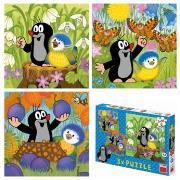 Puzzle 3x55 Krecik i ptak DINO. Wydawca: Dino Toys. Dadada.pl Opakowanie Puzzle 3x55 Krecik i ptak DINO