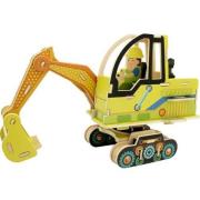 Puzzle Drewniana koparka. Autor: Smily Play. Dadada.pl Okładka książki Puzzle Drewniana koparka