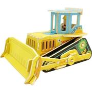 Puzzle Drewniany spychacz. Autor: Smily Play. Dadada.pl Okładka książki Puzzle Drewniany spychacz