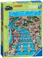 Puzzle Londyn widok na zachód 1000. Wydawca: Ravensburger. Dadada.pl Opakowanie Puzzle Londyn widok na zachód 1000