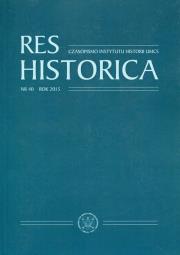 Opakowanie Res Historica Tom 40