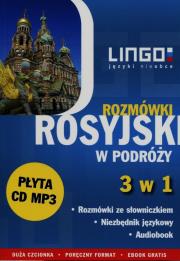 Rosyjski w podróży Rozmówki 3 w 1 + CD. Autor: Zybert Mirosław. Dadada.pl Okładka książki Rosyjski w podróży Rozmówki 3 w 1 + CD