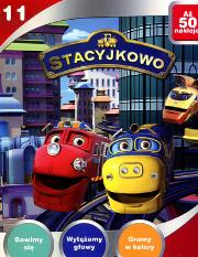 Stacyjkowo nr 11 + 50 naklejek. Autor: Opracowanie zbiorowe. Dadada.pl Okładka książki Stacyjkowo nr 11 + 50 naklejek