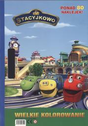 Stacyjkowo. Wielkie kolorowanie. Autor: Opracowanie zbiorowe. Dadada.pl Okładka książki Stacyjkowo. Wielkie kolorowanie