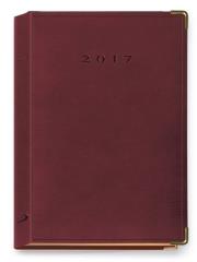 Opakowanie Terminarz 2017 A5 LUX złocony - bordowy
