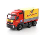 Opakowanie Volvo samochód z plandeką w siatce