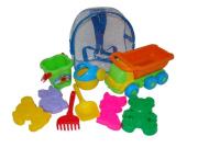 Opakowanie Zestaw Nr273 (w plecaku): 'Kiesza', wywrotka + wiaderko-kwiatek średnie, łopatka Nr5, grabki Nr5