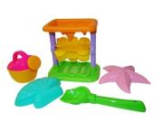 Opakowanie Zestaw Nr343: Młyn do piasku Nr2 z podstawą, szufelka Nr2, foremki (rozgwiazda Nr2 + muszla Nr2), ko