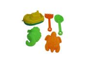 Opakowanie Zestaw Nr370: statek 'Holownik', szufelka Nr7, grabki Nr7, foremki (żółw + konik morski)