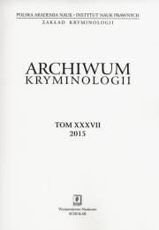 Opakowanie Archiwum kryminologii Tom XXXVII 2015