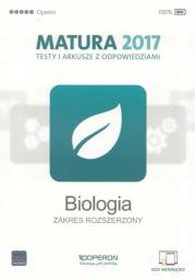 Okładka książki Biologia. Matura 2017. Testy i arkusze. Zakres rozszerzony