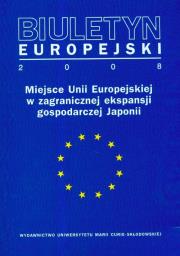 Okładka książki Biuletyn Europejski 2008