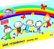 Opakowanie Blok rysunkowy A4 Fiorello 20 kartek 5 sztuk